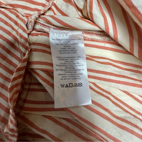 NWOT Free People Be Real Striped Button front Ruffle Mini Dress xs - Picture 12 of 16